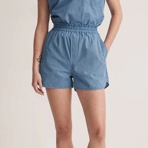 Madewell pinstripe shorts NWOT